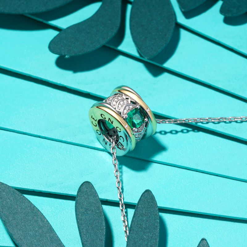 Emerald Gem Pendant Necklace