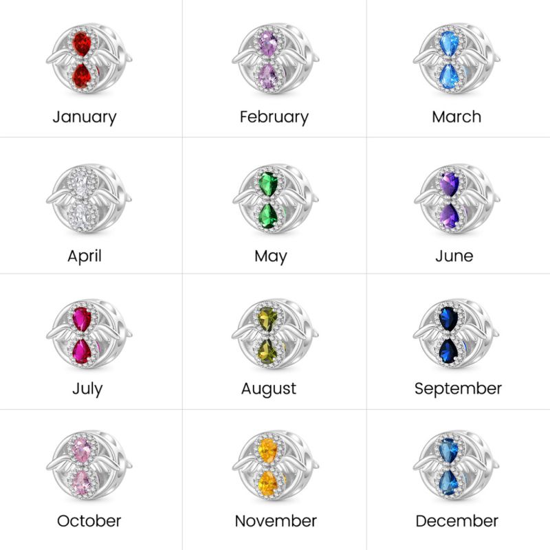 Birthstone Infinite Love Charm