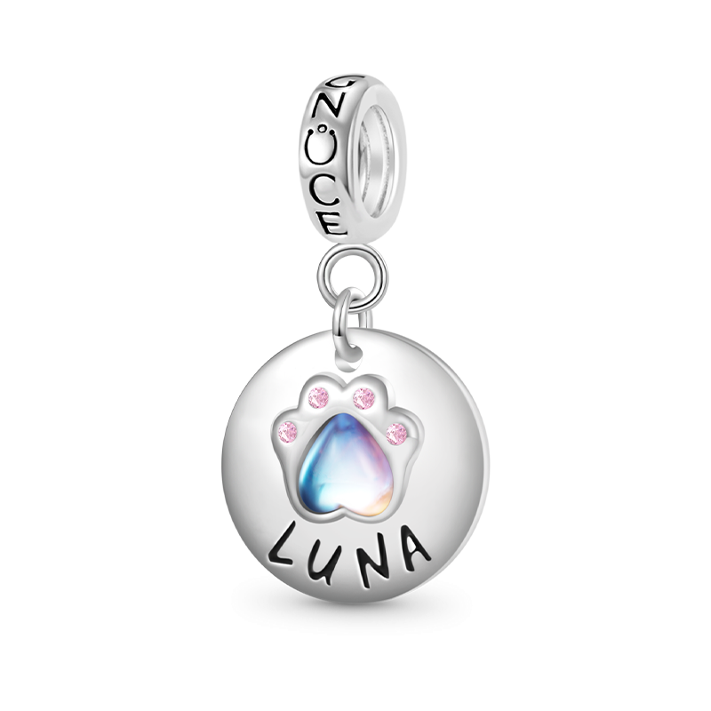 Moonstone Pet Paws Pendant