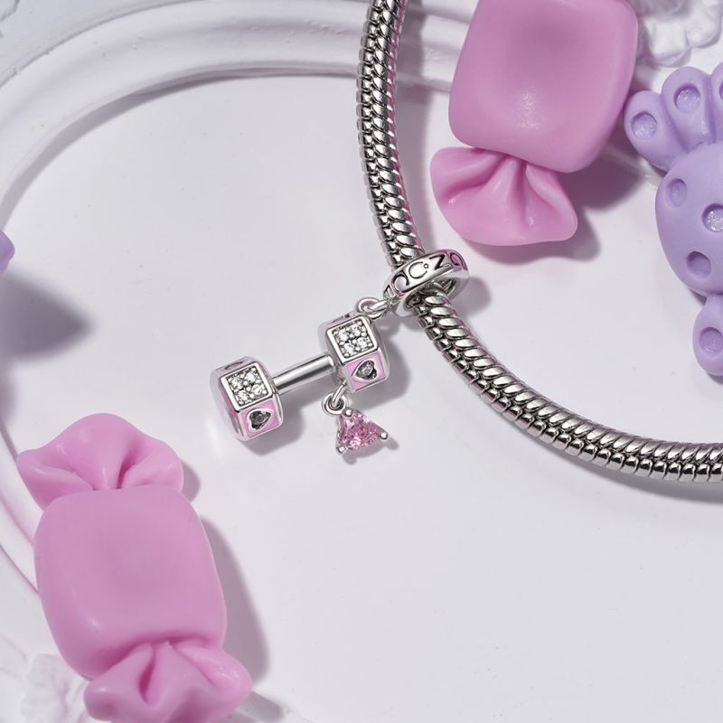 Dumbbell Love Pendant