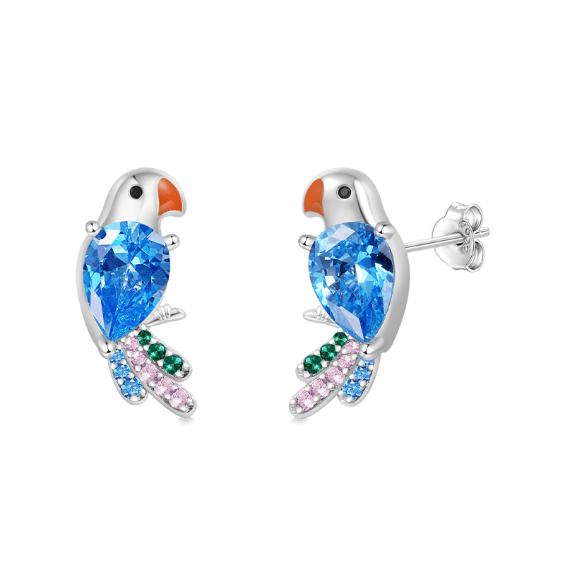 Parrot Stud Earrings