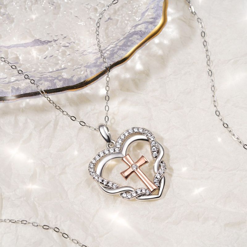 Cross Heart Necklace