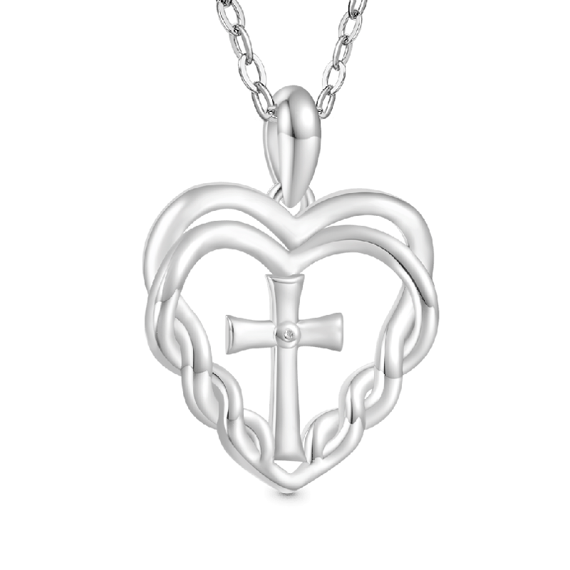 Cross Heart Necklace