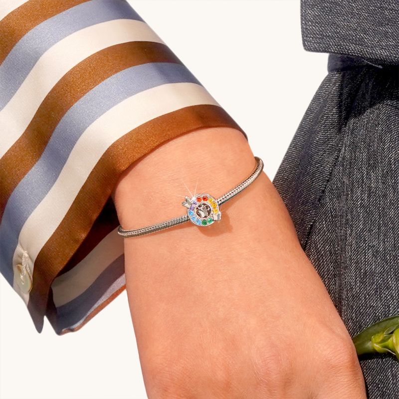 Rainbow Butterfly Charm