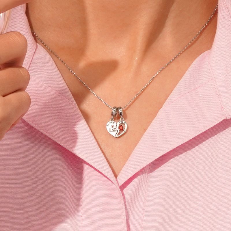 Key Lock Couple Pendant