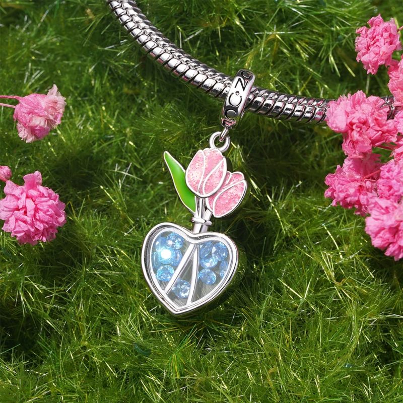 Tulip Heart Pendant