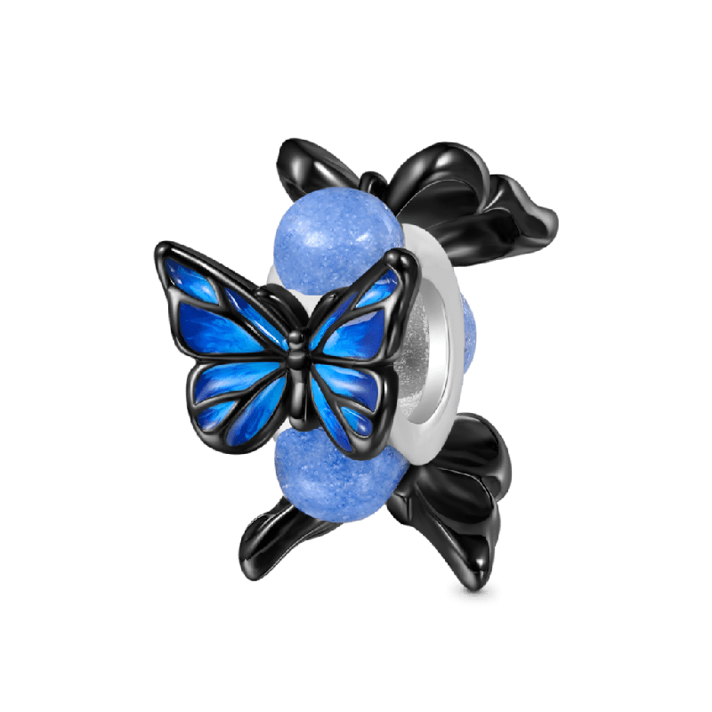 Blue Morpho Butterfly Charm