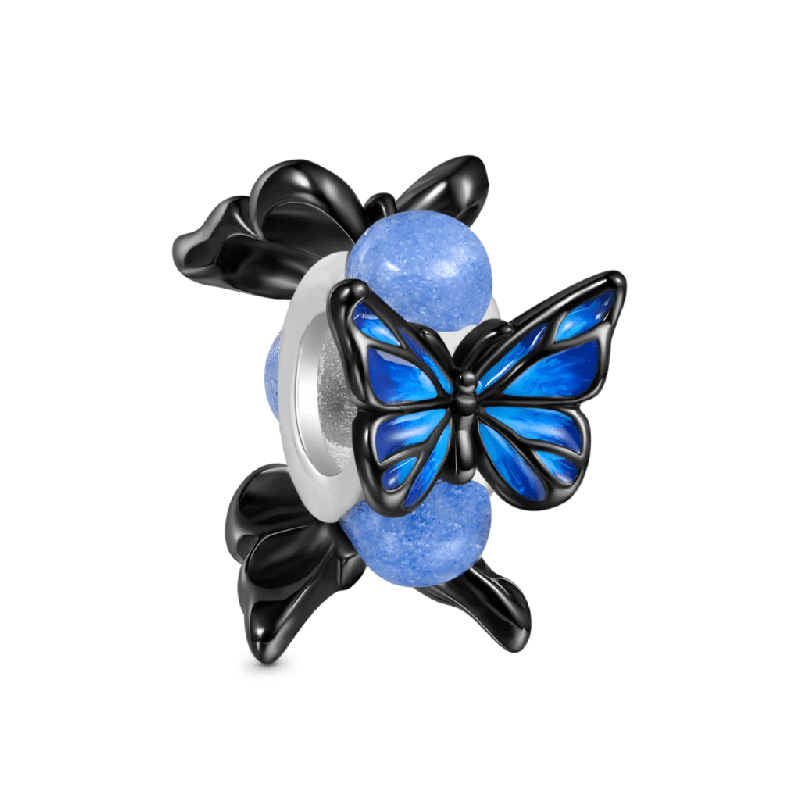 Blue Morpho Butterfly Charm