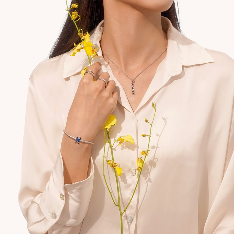 Blue Morpho Butterfly Charm