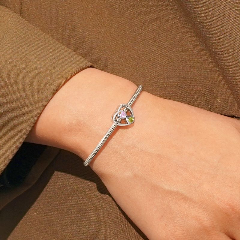 Infinite Love Engravable Birthstone Charm