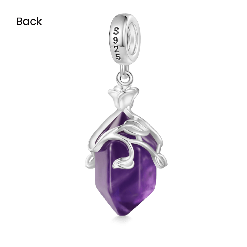 Hexagonal Column Amethyst Pendant