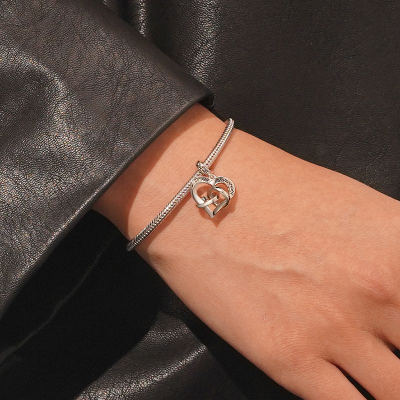 Happy Anniversary Ring Heart Pendant