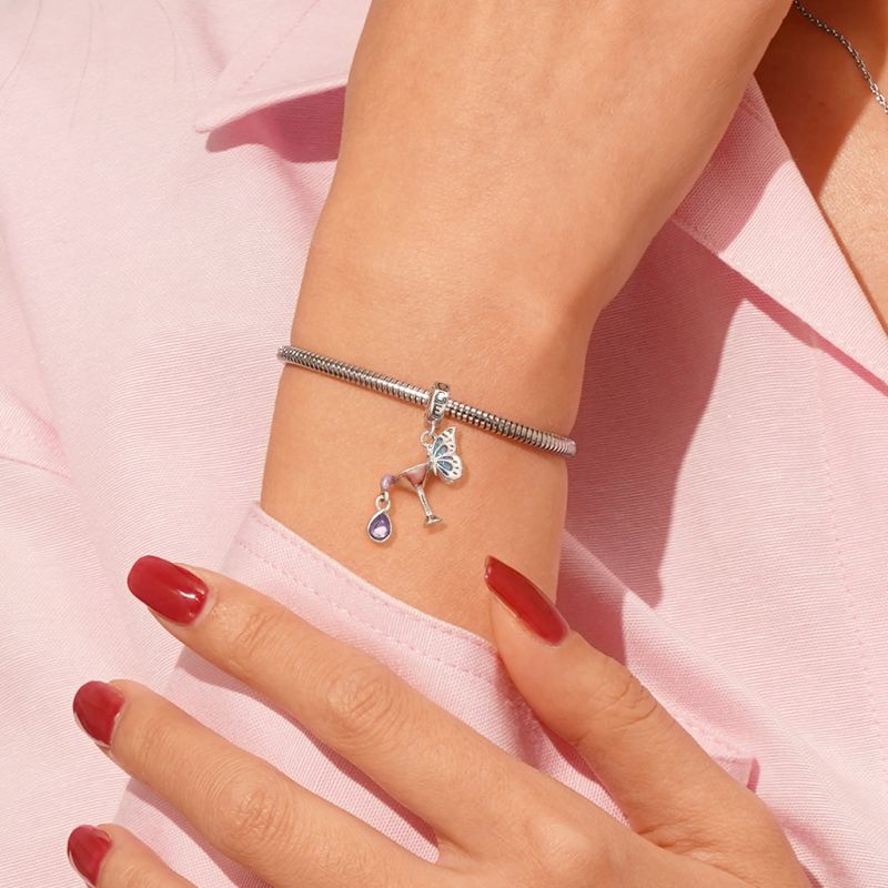 Cocktail Butterfly Pendant