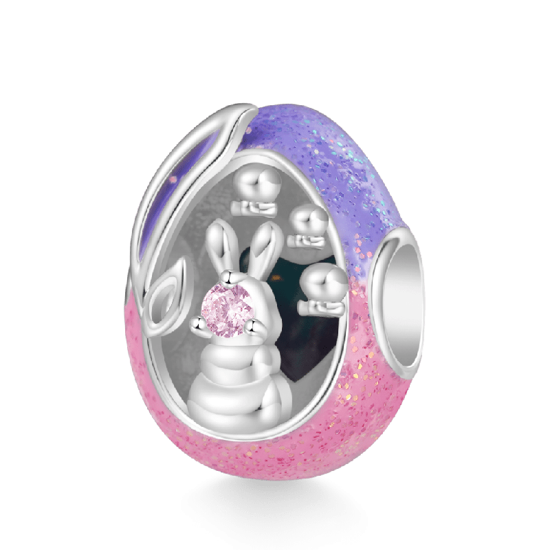 Easter Egg Bunny Charm