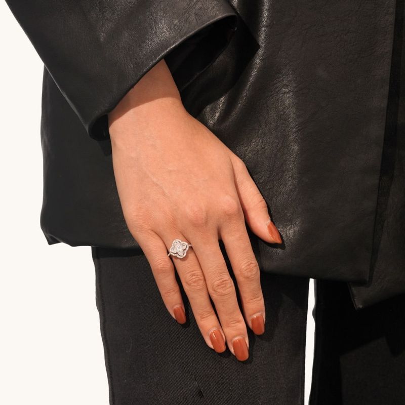 Diamond Cluster Ring