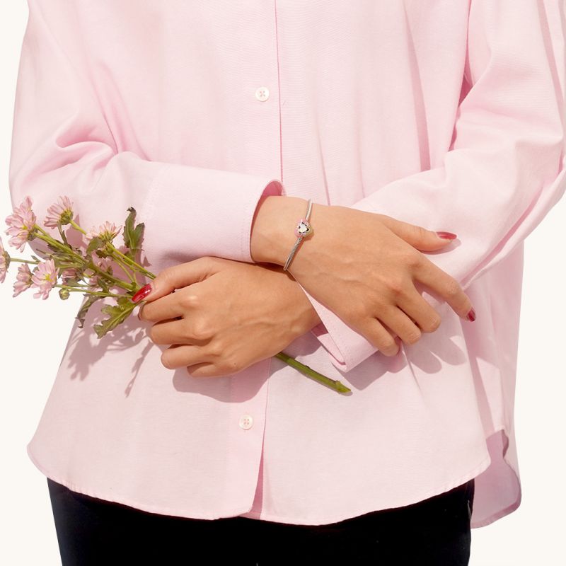 Easter Bunny Heart Charm