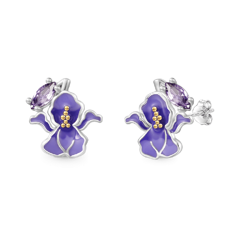 Iris Stud Earrings