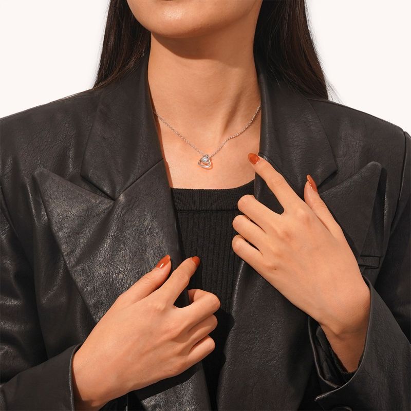 Double Love Engravable Necklace