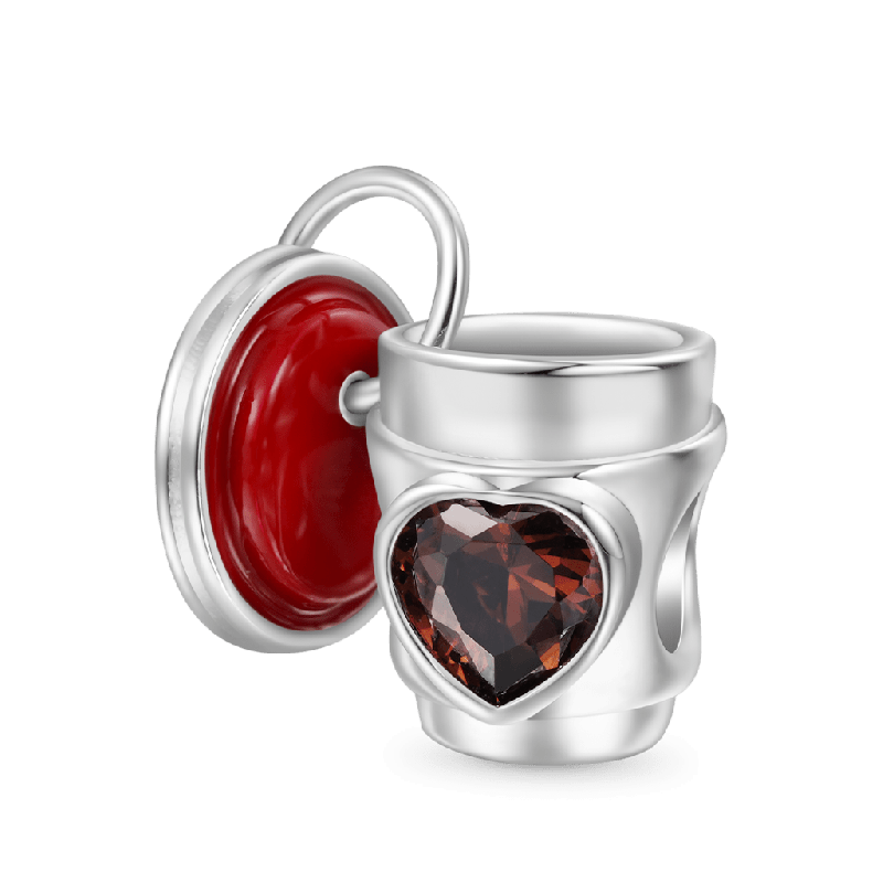 Open Lid Coffee Charm