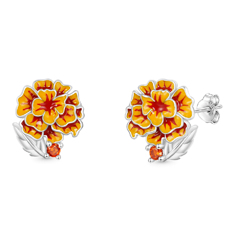 Tagetes Erecta Stud Earrings