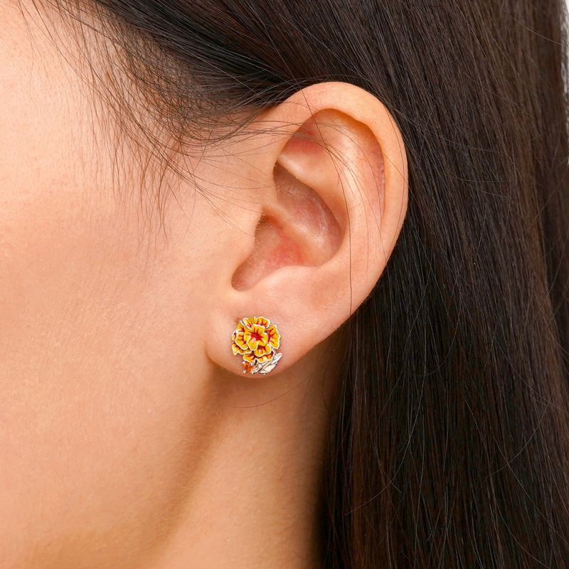 Tagetes Erecta Stud Earrings