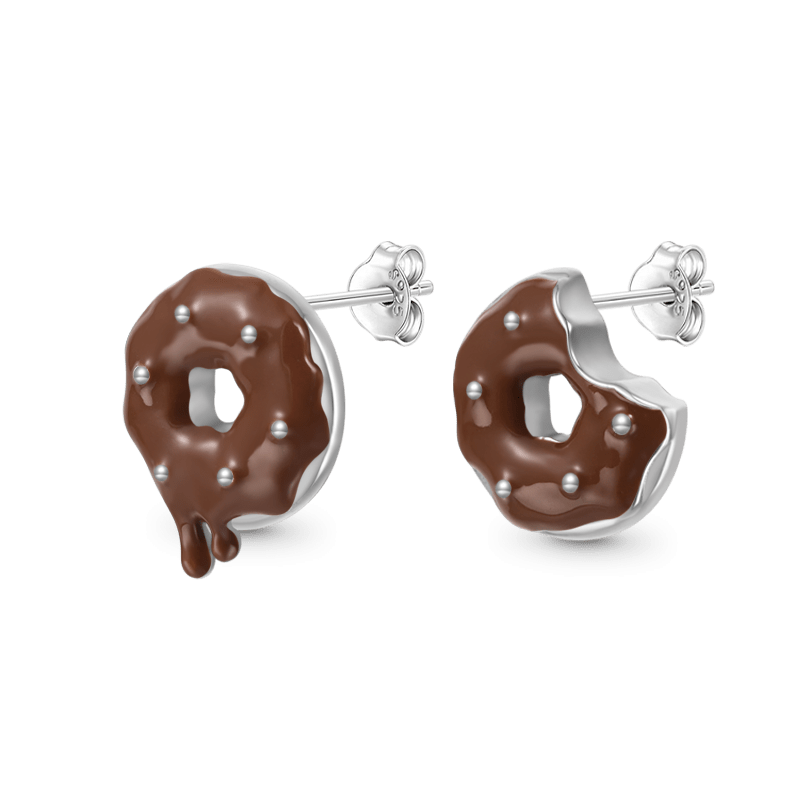 Irregular Donut Stud Earrings