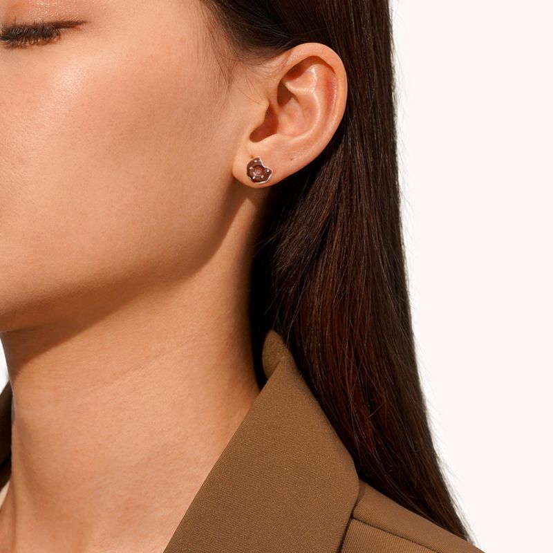 Irregular Donut Stud Earrings