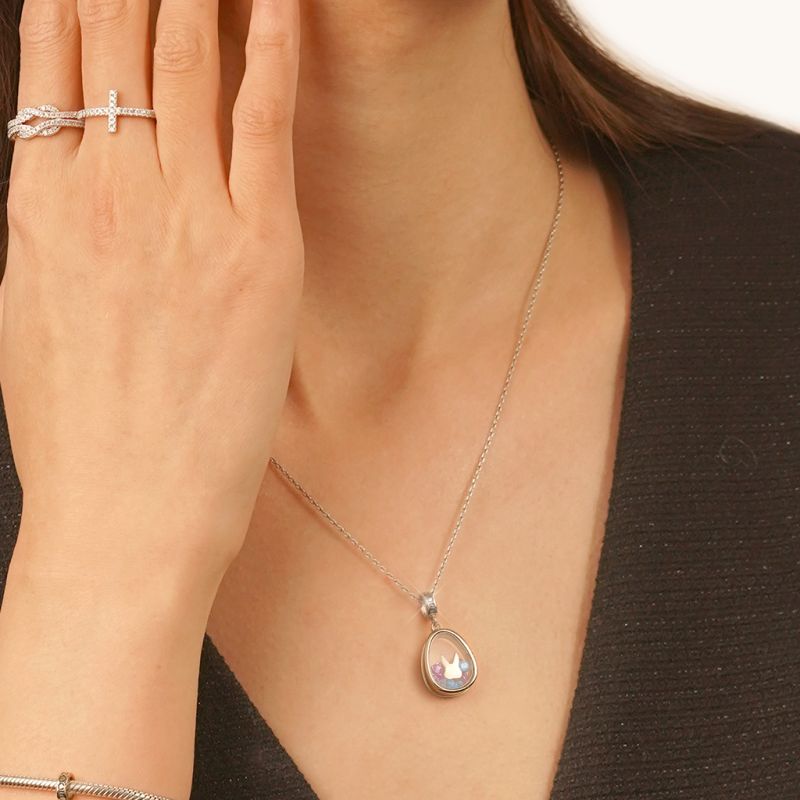 Bunny Egg-shaped Pendant