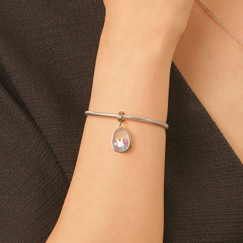Bunny Egg-shaped Pendant