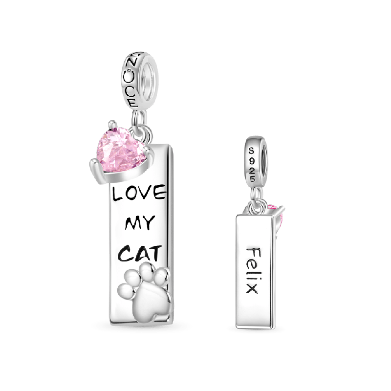 Engravable Pet Cat Pendant