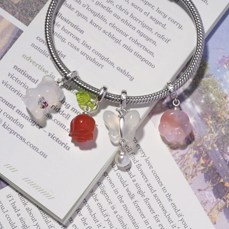 Chalcedony Gummy Bear Pendant