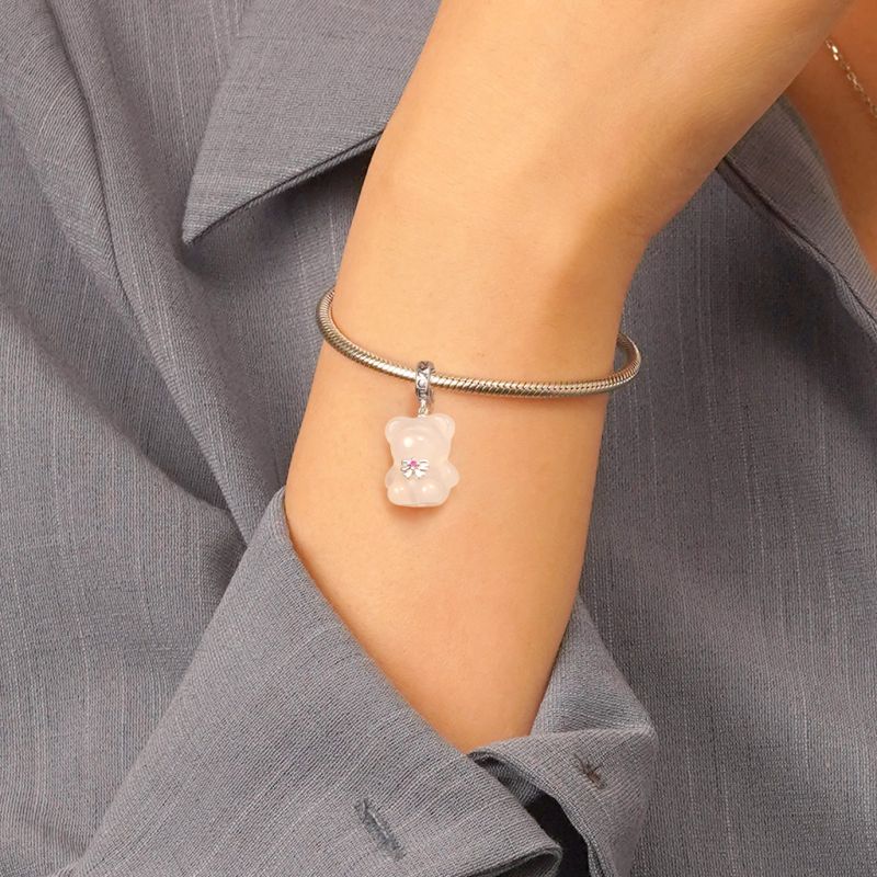 Chalcedony Gummy Bear Pendant