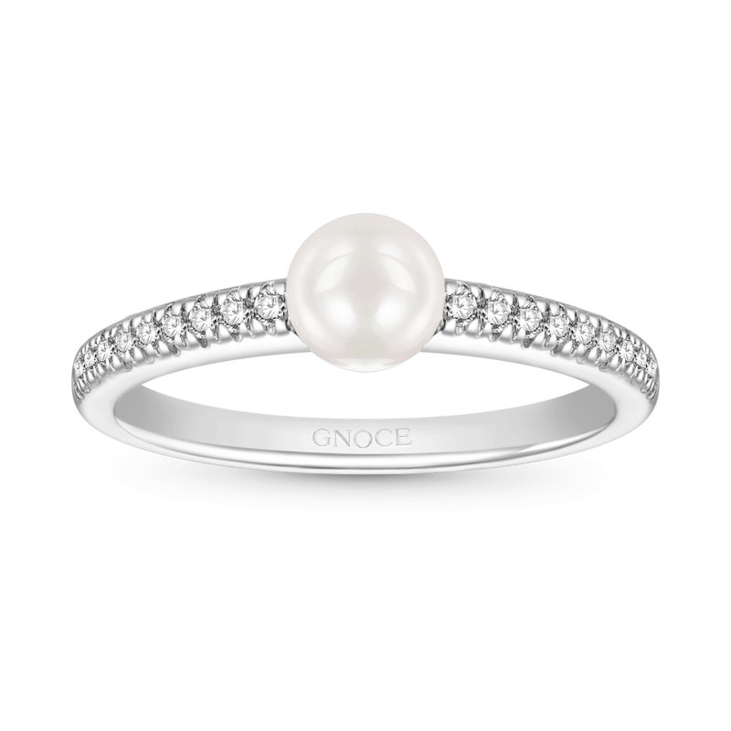 Pearl Solitaire Ring