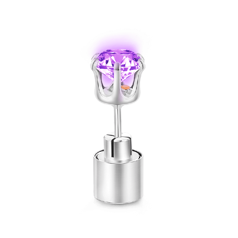 Pink Light-up Stud Earring