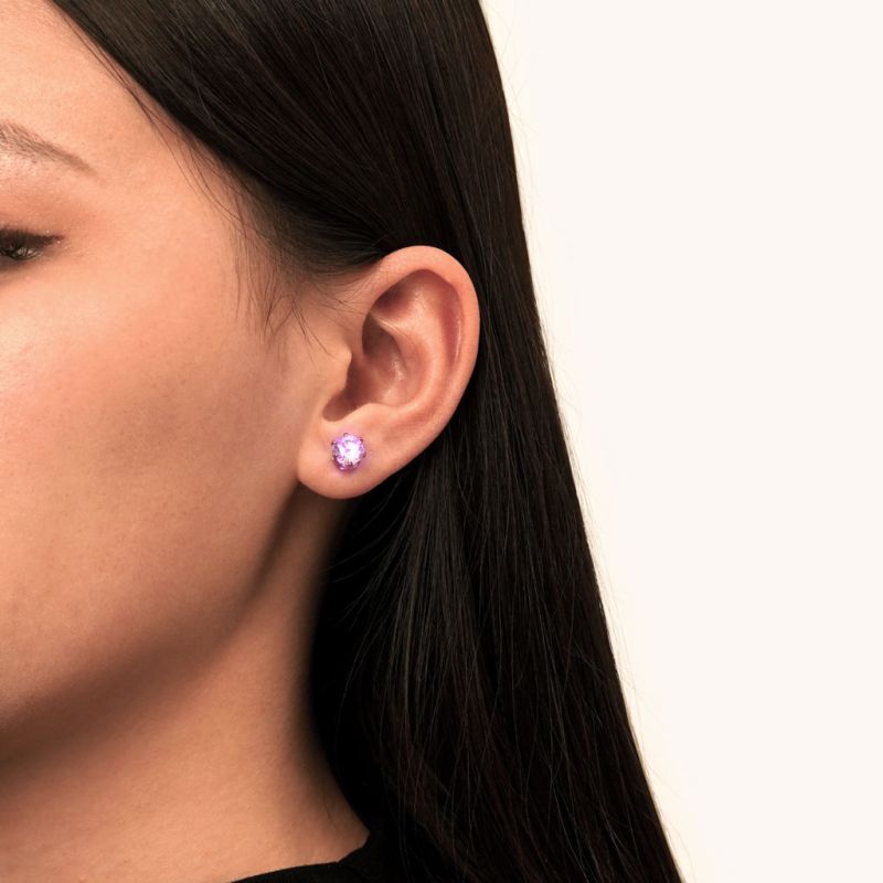 Pink Light-up Stud Earring