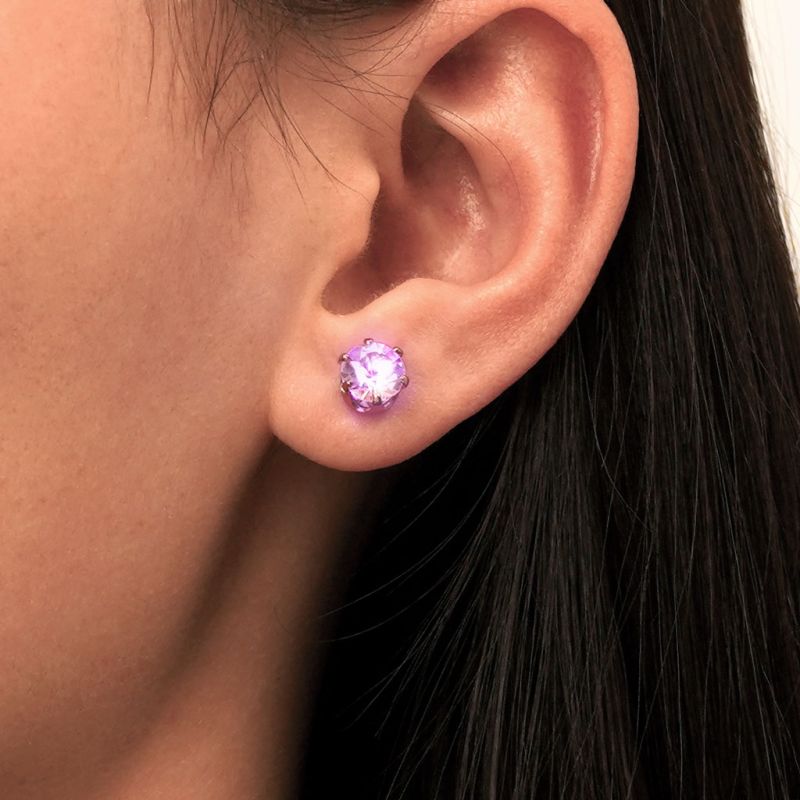 Pink Light-up Stud Earring