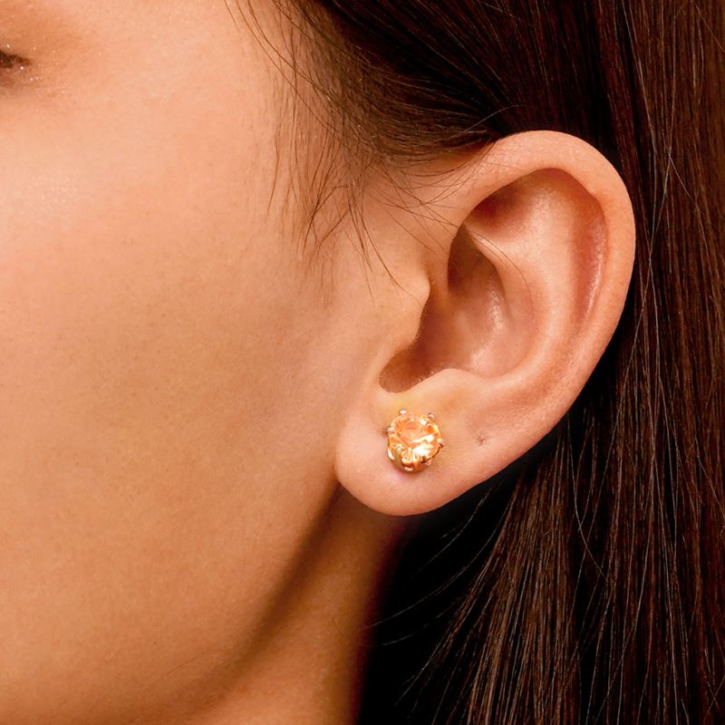 Orange Light-up Stud Earring