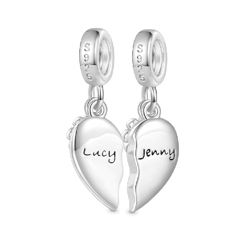 Pair Heart Rainbow Pendant