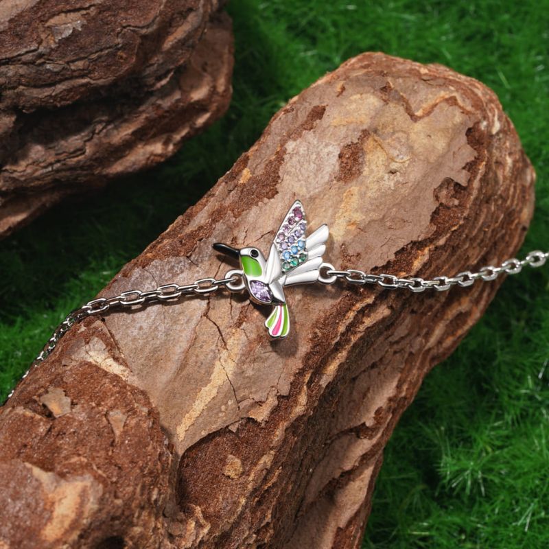 Adjustable Hummingbird Bracelet