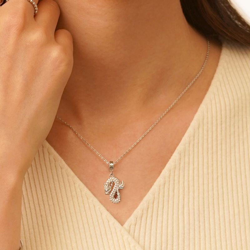 Silver Dragon Pendant