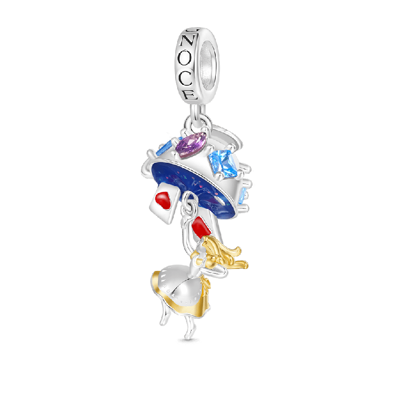 Alice Teacup Playing Cards Pendant