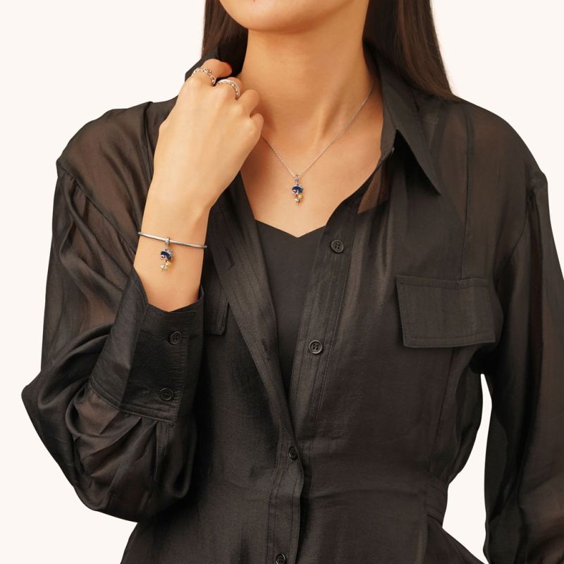 Alice Teacup Playing Cards Pendant