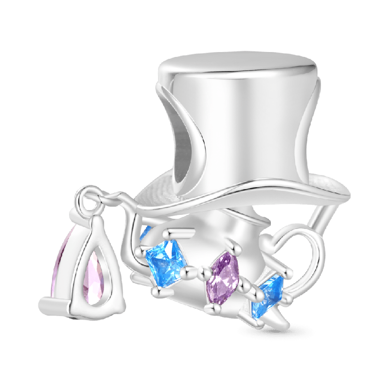 Mad Hatter Teapot Charm