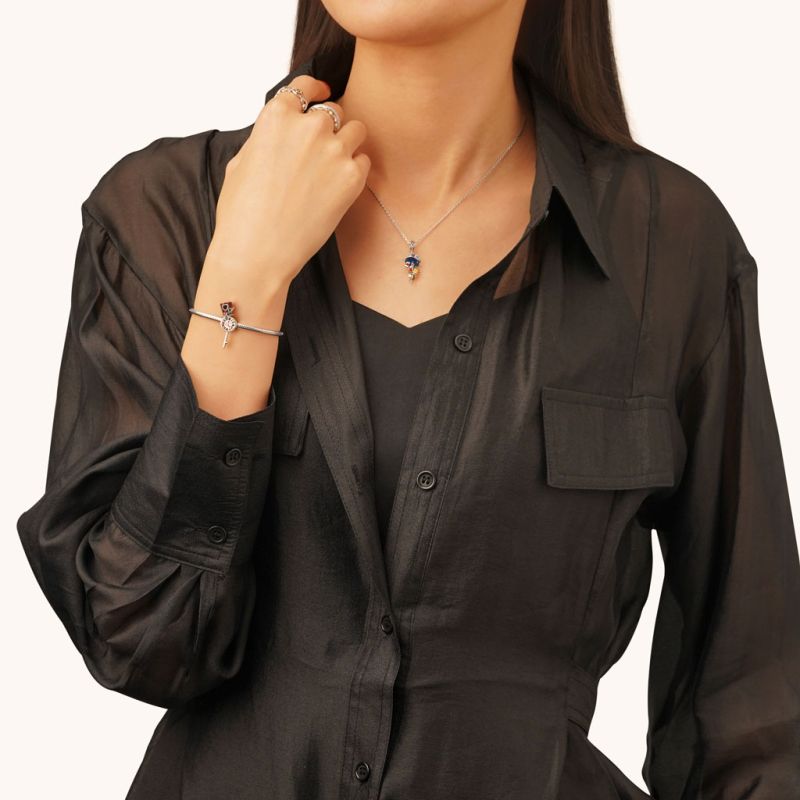 Mad Hatter Hat Pocket Watch Charm