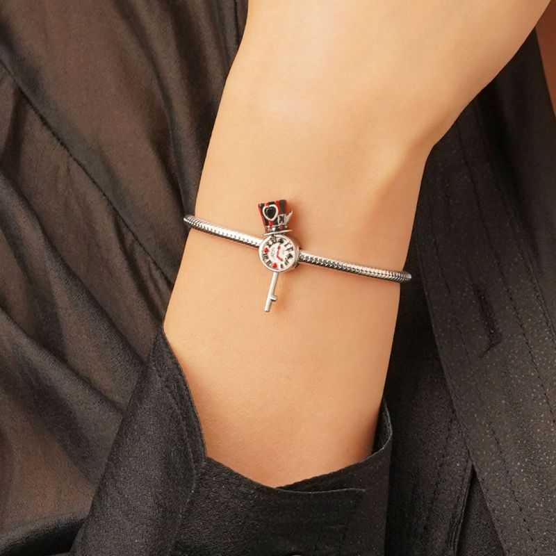 Mad Hatter Hat Pocket Watch Charm