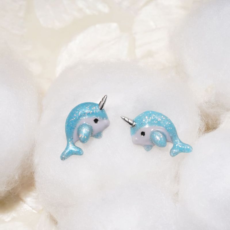 Narwhal Stud Earrings