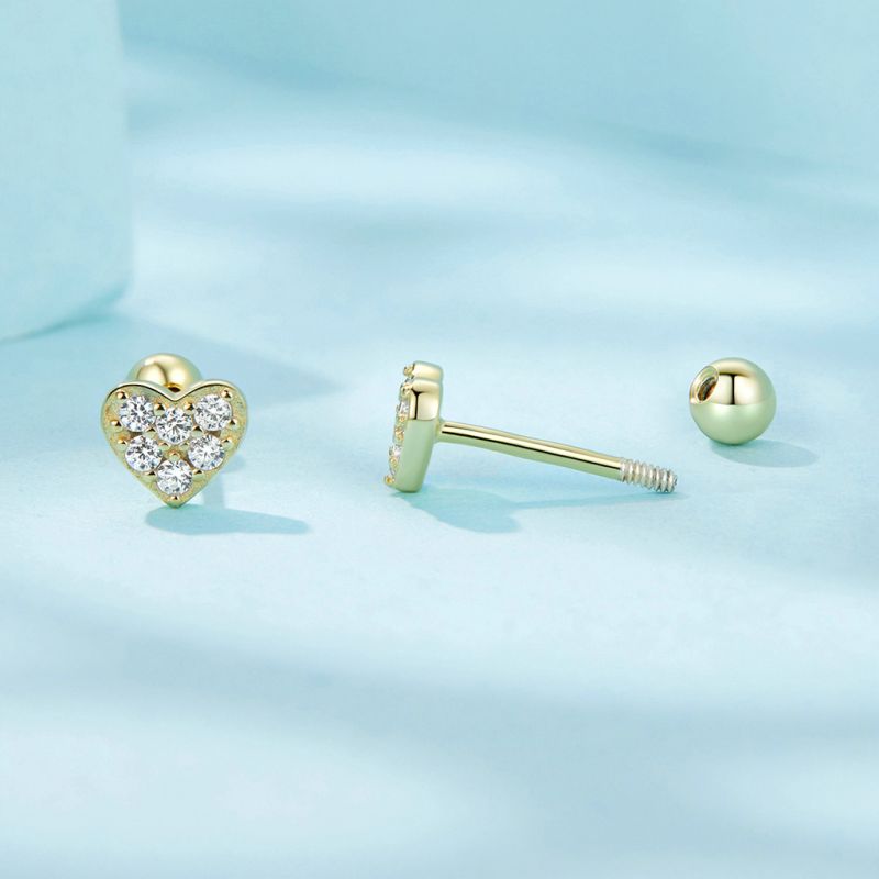 Simple Love Stud Earrings