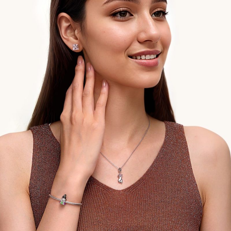 Halloween Gnome Witch Spider Hat Charm