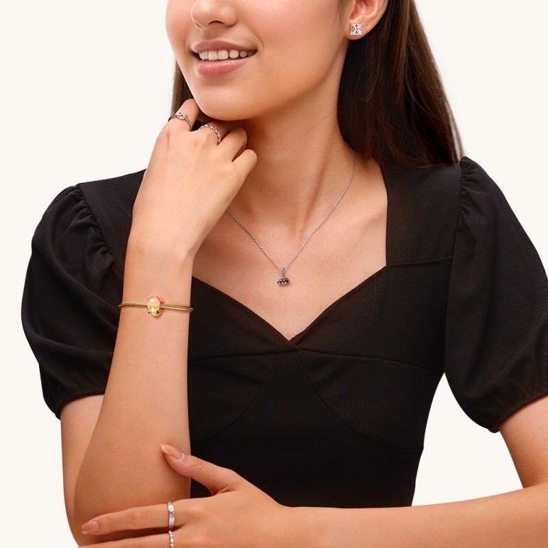 Gradient Pink Mexican Axolotl Charm