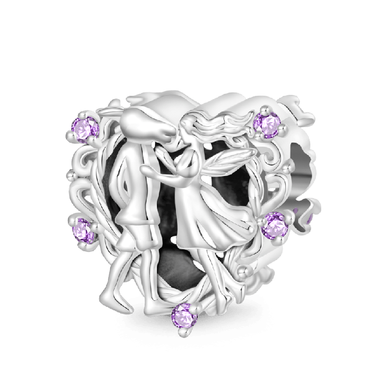 Donkey-headed Bottom Kissing Heart Charm